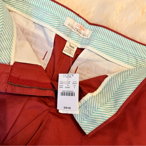 JCREW FACTORY CHINOSHORTS SZ 4 NWT - Picture 5 of 7